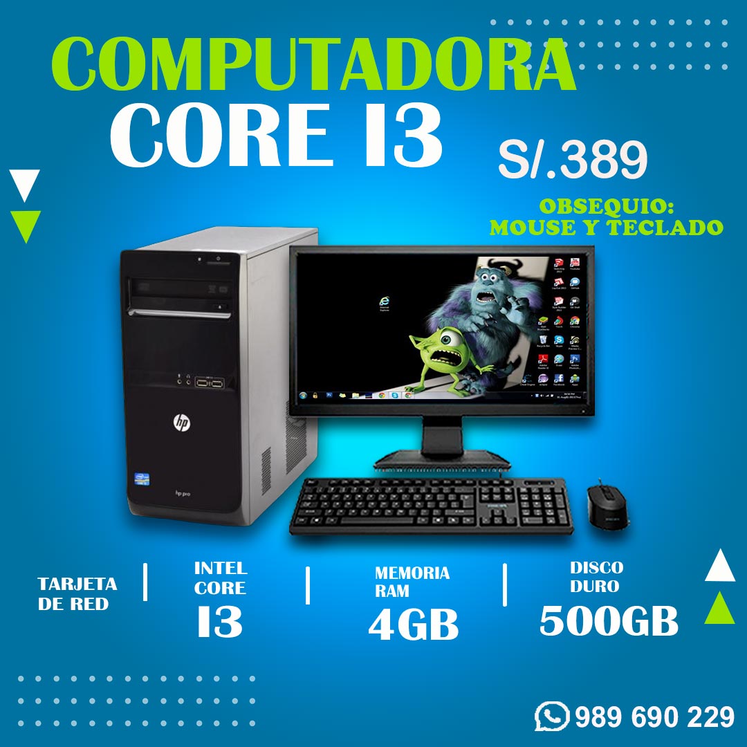 computadora core i3 